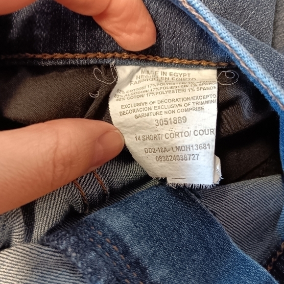 Lee Relaxed Fit Straight Leg Jeans Size 14 Short Blue Denim Cotton Stretch - Picture 4 of 4